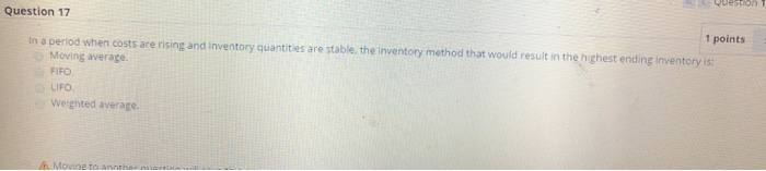 Sresponse Question 14 Under the dollar value LIFO retail method to determine