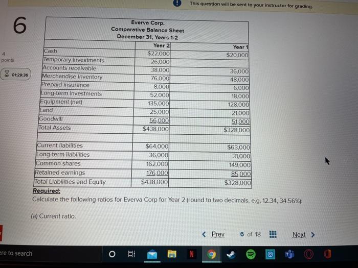  This question will be sent to your instructor for grading 6