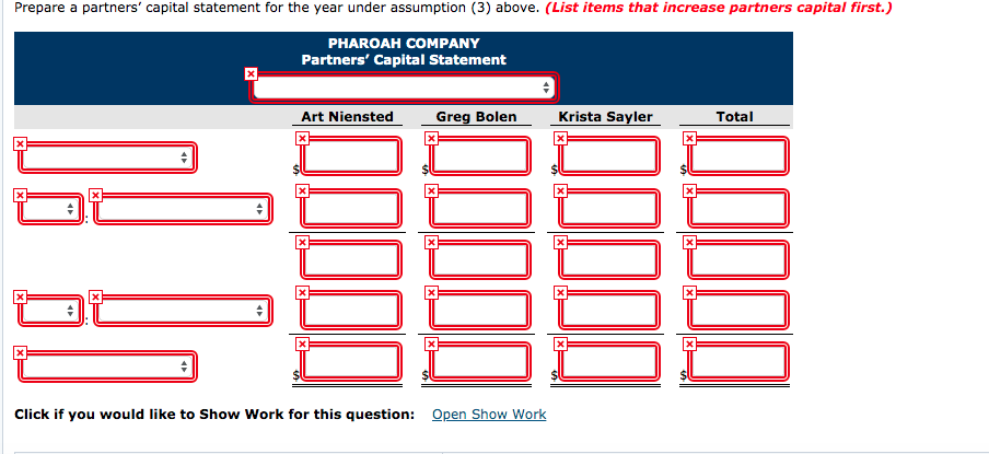of operations on December 31, 2020, Pharoah Company's accounts show the following.