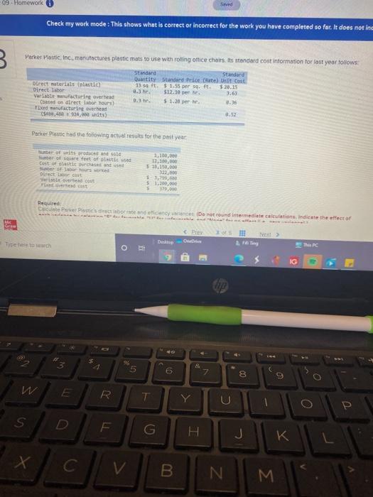  09 - Homework Saved Check my work mode: This shows what