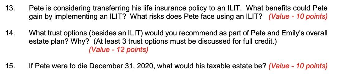 is a handwritten will he wrote right after his divorce. For the