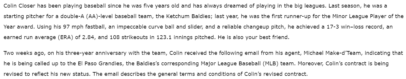 Colin Closer has been playing baseball since he was five years