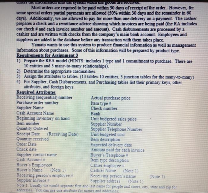 - Yamatos Big Peace Chocolate Distributors - Expenditure Cycle Background Yamato's Big