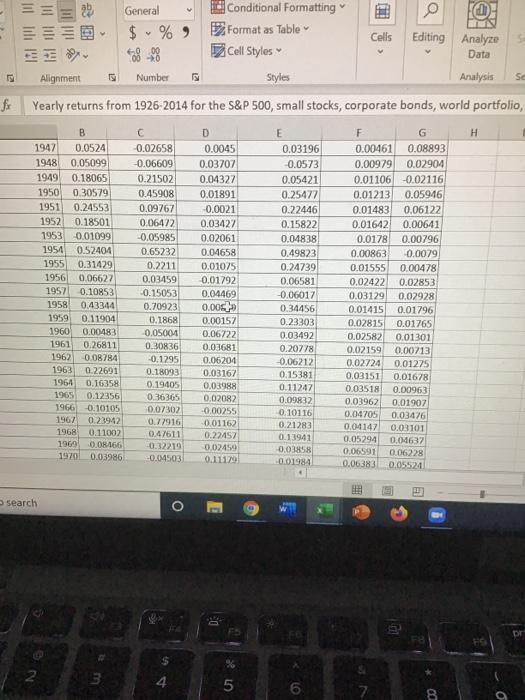 corporate bonds, world portfolio, H S&P 500 small stocks, corporate bonds, world