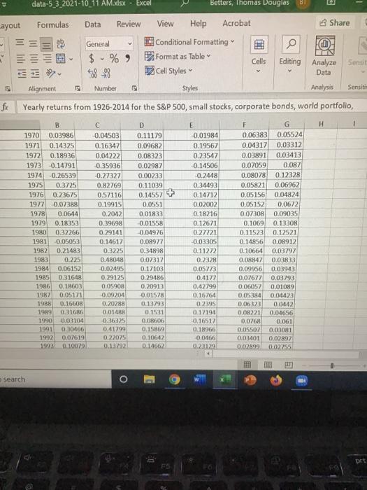 portfolio, Treasury bills, and inflation (as measured by the CPA S&P 500