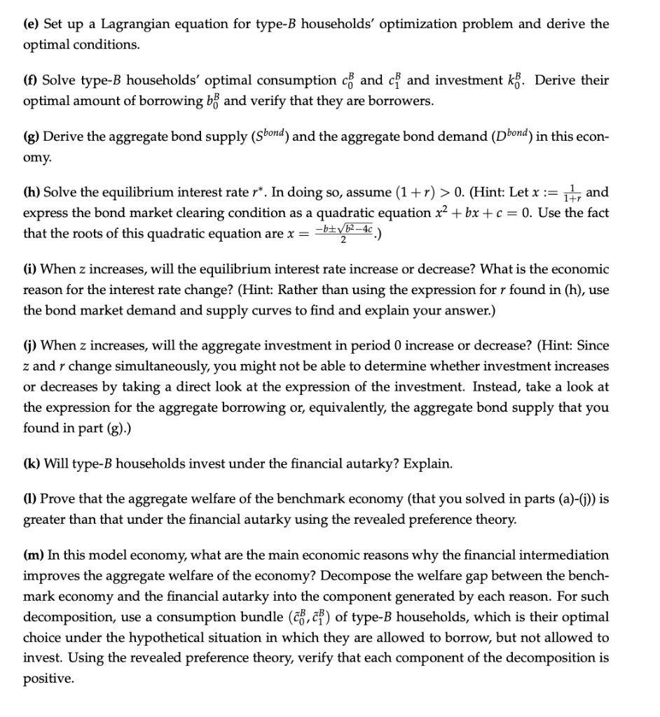 is an economy populated by a continuum (0, 1) of households living
