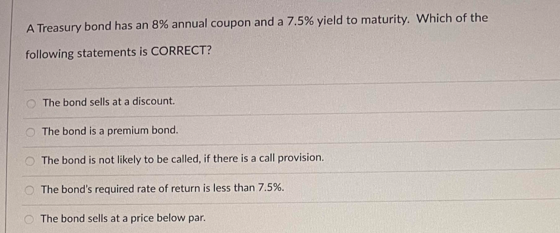 year. treasury bonds with the same maturity are yielding 4.3 percent per