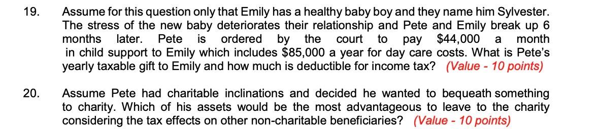 is a handwritten will he wrote right after his divorce. For the