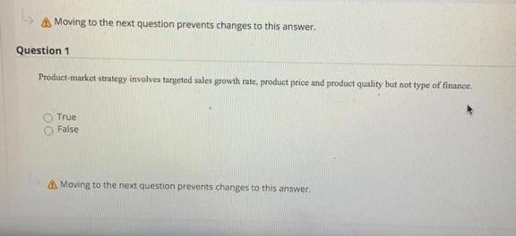  (A) Moving to the next question prevents changes to this answer.