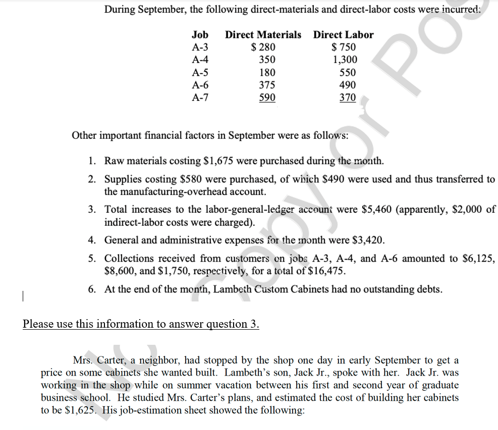 the case study below, please answer the questions below. 1-Create three inventory