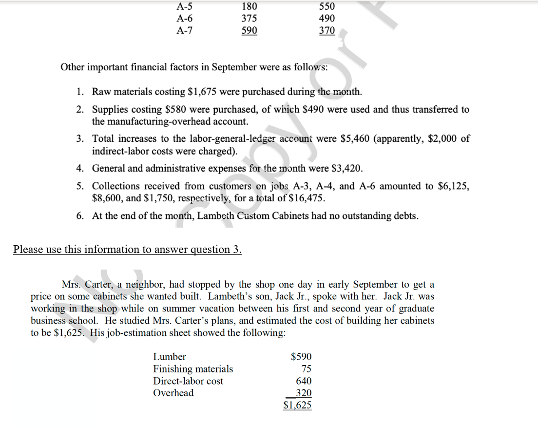 T-accounts and a Cost of Goods Sold T-account. Show beginning balance, additions,