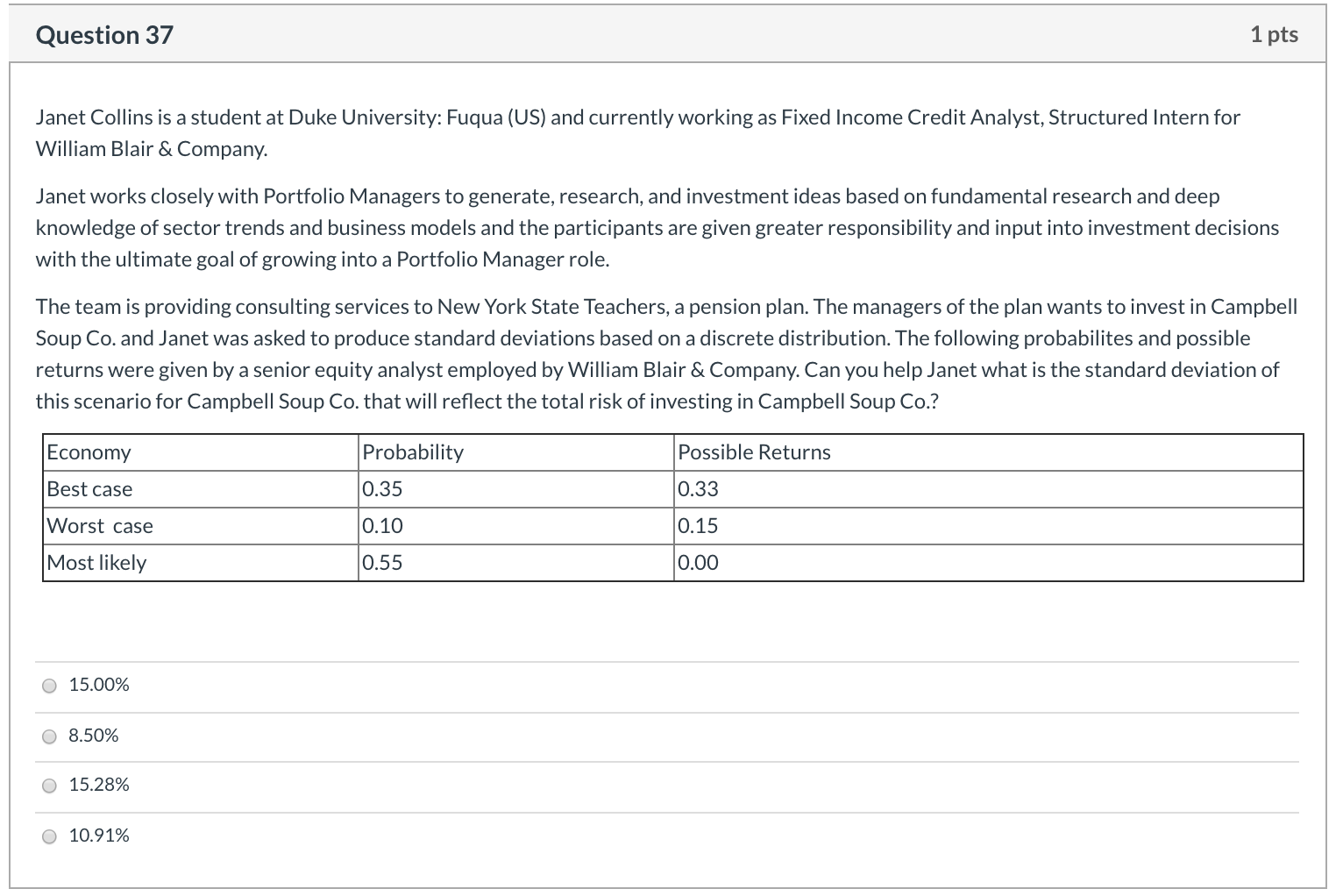 True False Question 31 1 pts (TRUE or FALSE?) When applied to