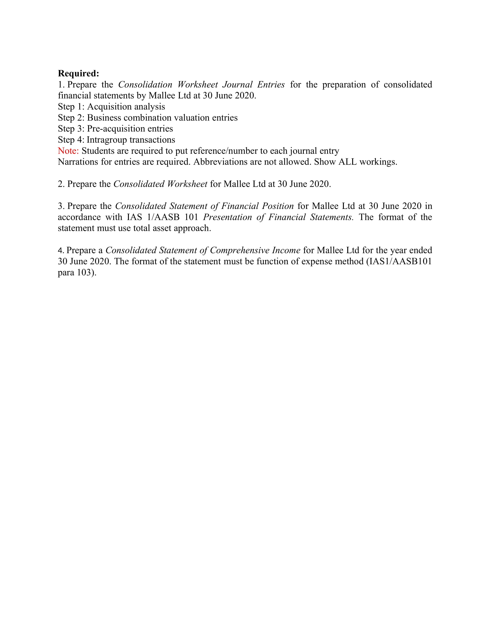 equity of Fowl Ltd consisted of: At 1 July 2018, one of