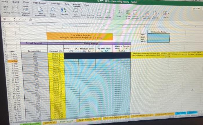 #1 includes demand data from Sept-Feb and Data Set #2 includes demand