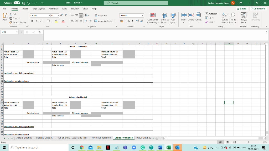 for the combined hours worked. The revenue for each segment is arrived