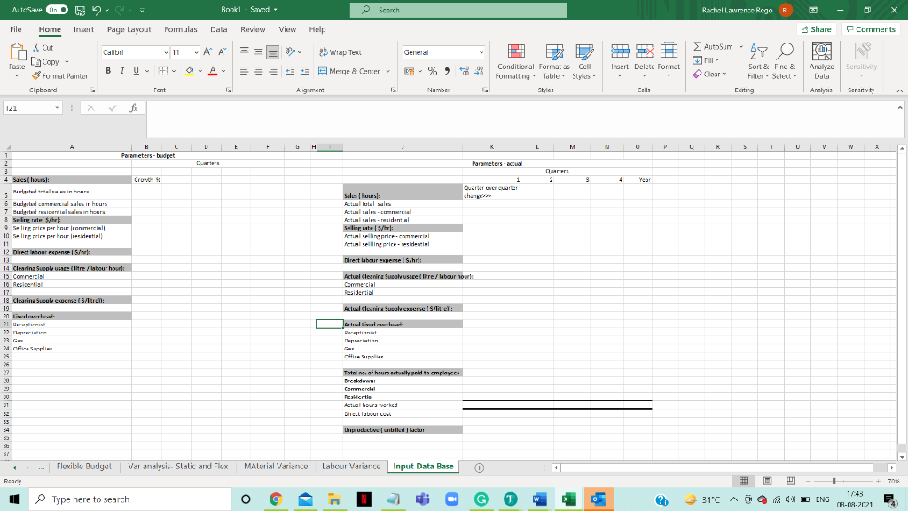at by multiplying the hours for the segment times the rate. The