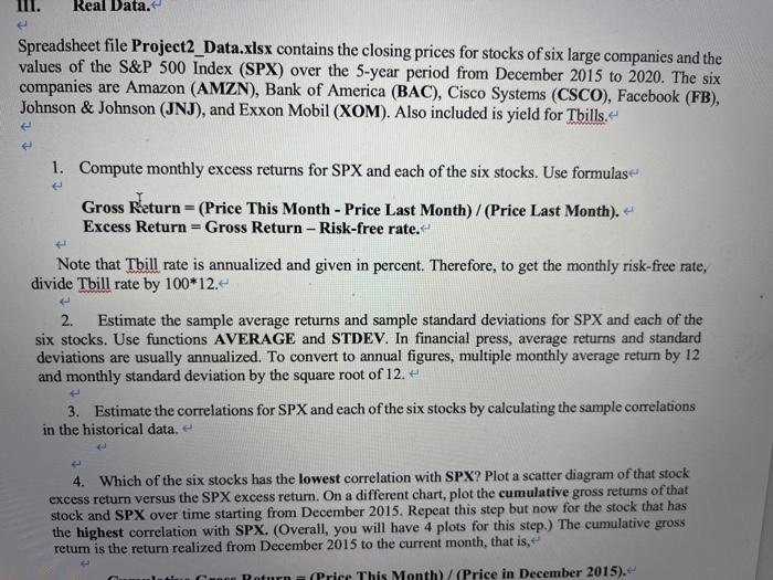 Adjusted Closing Prio Date SPX AMZN BAC CSCO FB JNJ XOM Tbil