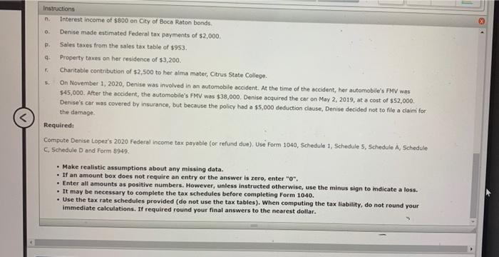 age 40, is single and has no dependents. She is employed as