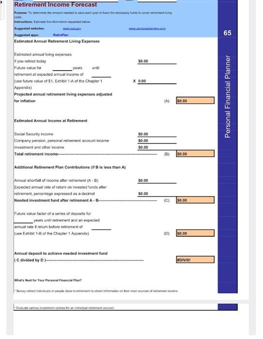 Future value of a series of deposits for Q.00\% petcent expected annual