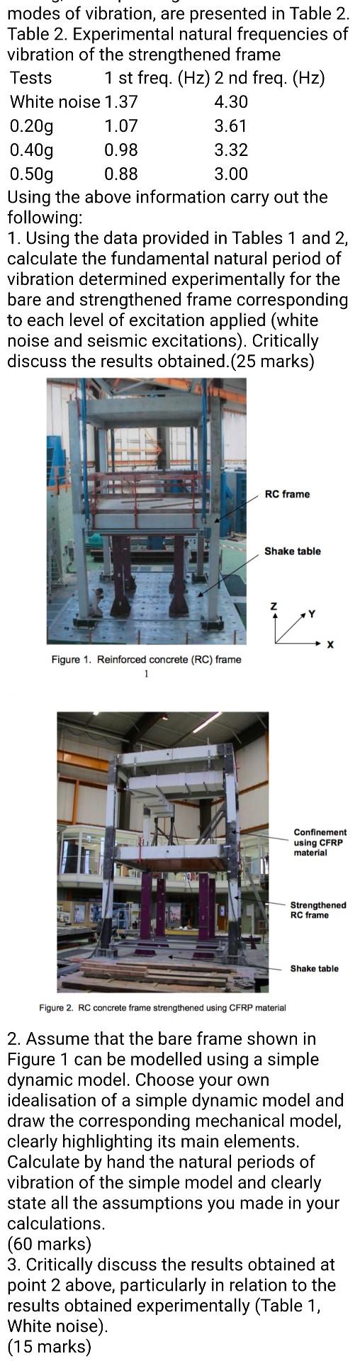 . . The full-scale reinforced concrete (RC) frame shown in Figure 1
