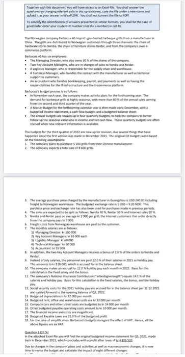  Together with document, you will have to answer the Gestion by