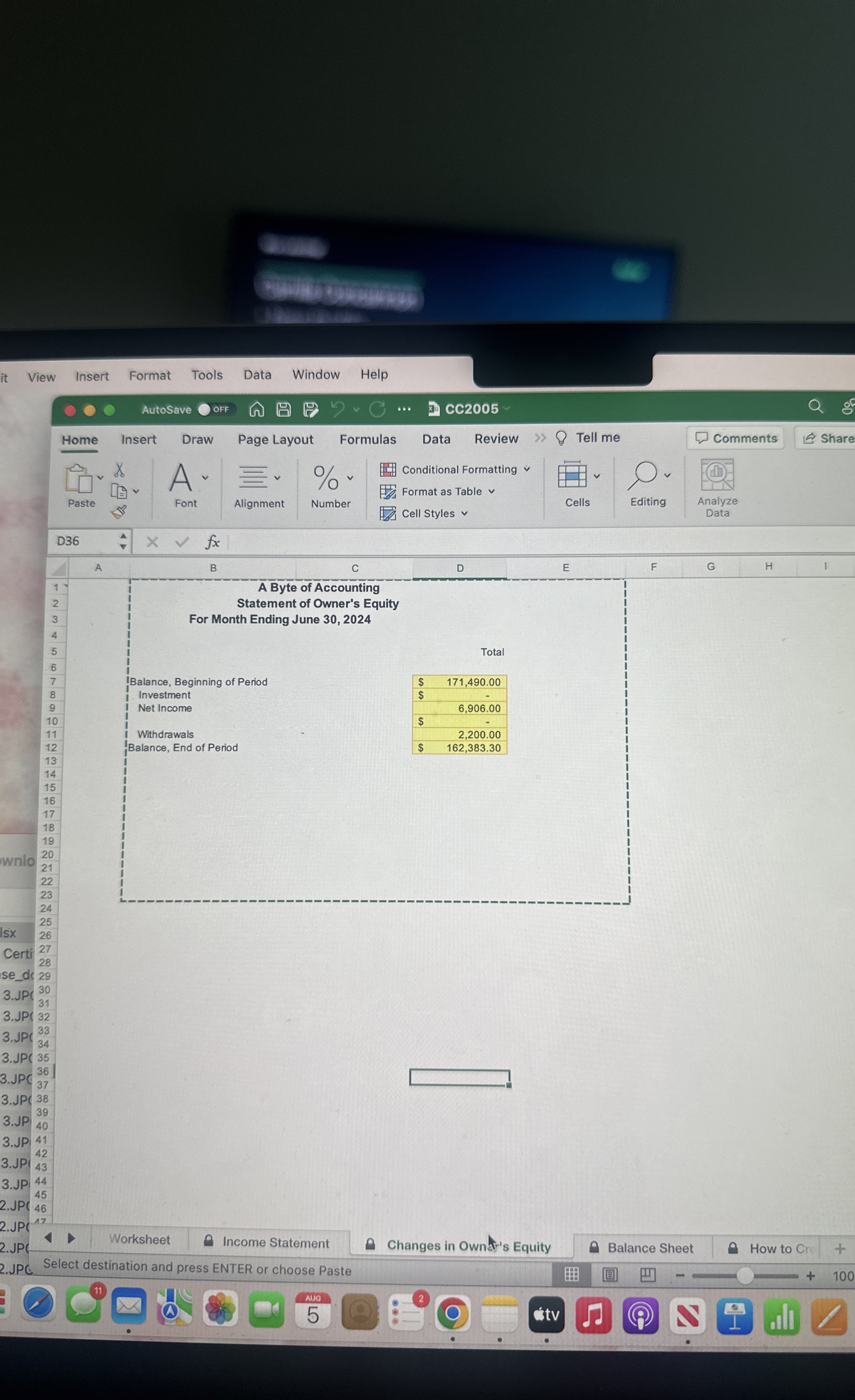 it View Insert Format Tools Data Window Help AutoSave OFF P