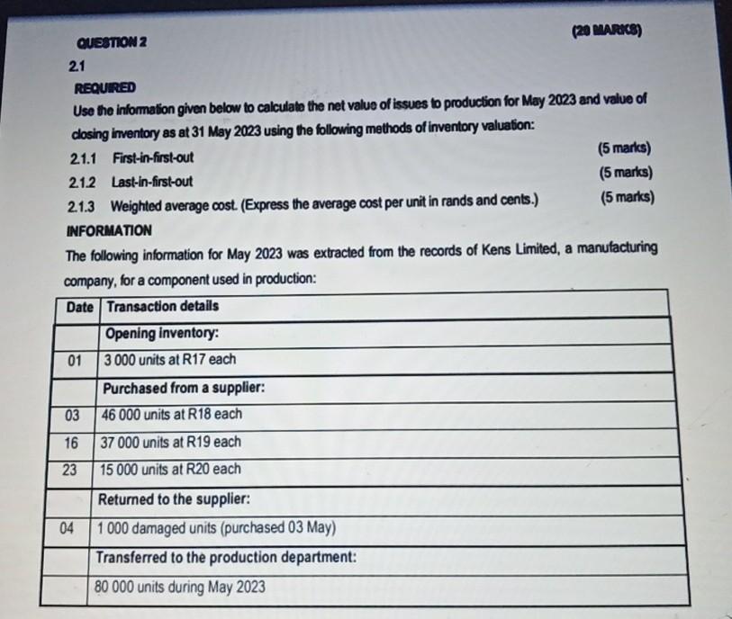  cussnow 2 (20 us) 21 REQUIRED Use the information given below