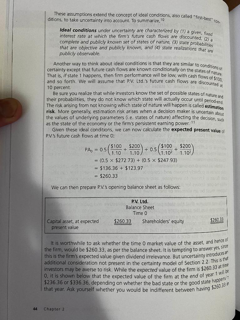 the "2nd Year": -Assume 1st Year was a BAD Year ex-post -Assume