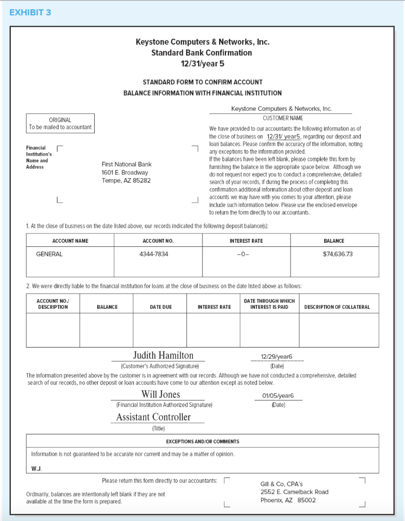 discard this confirmation and use other auditing procedures to establish the balances.