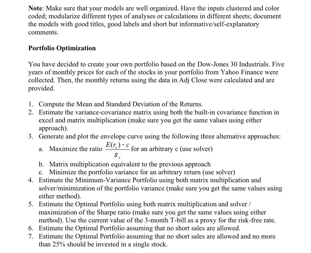\Data Note: Make sure that your models are well organized. Have the
