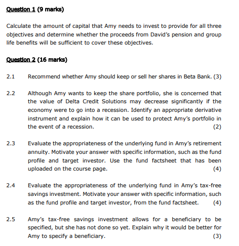 have confirmed that a net amount of R2 200000 from David's pension