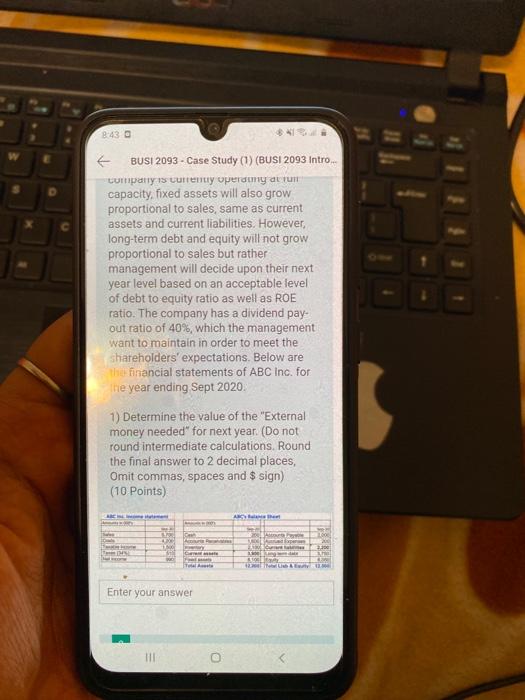  8:43 BUSI 2093 - Case Study (1) (BUSI 2093 Intro company