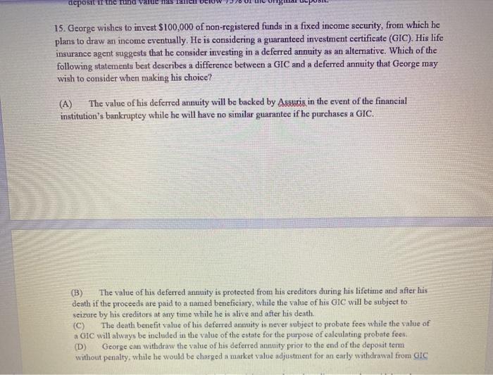  answer this fast these are 3 mcq answer all three deposit