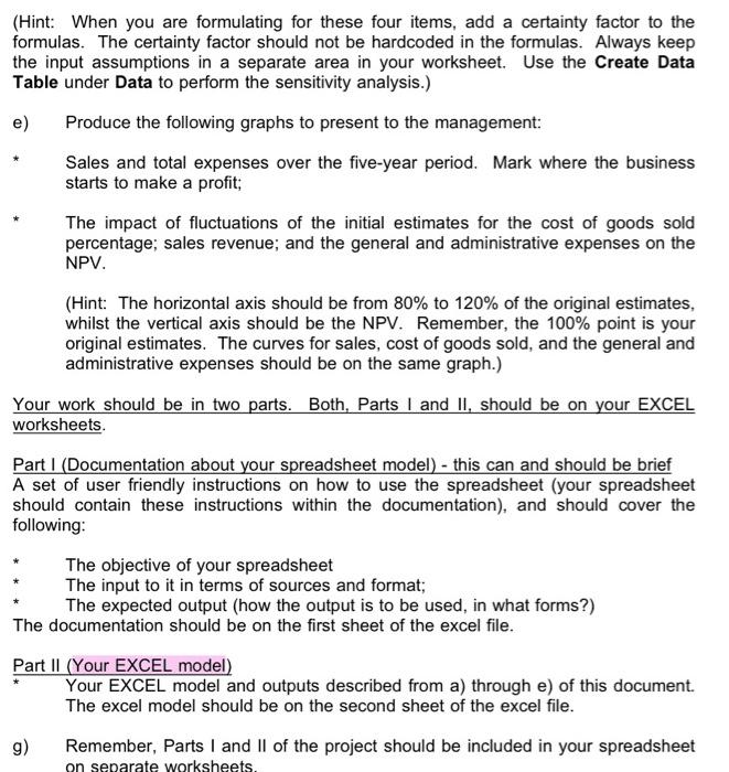 of operations, the company expects to reach a Sales Revenue of $750,000.