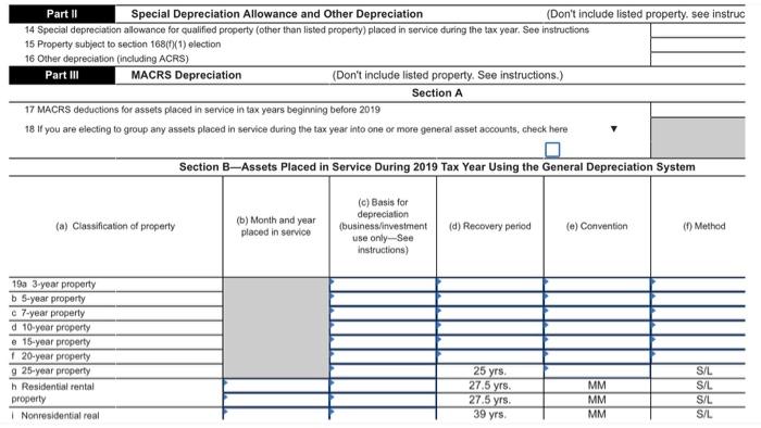 start-up fees: Year 1 Assets Computers (5-year) Office equipment (7-year) Furniture (7-year)