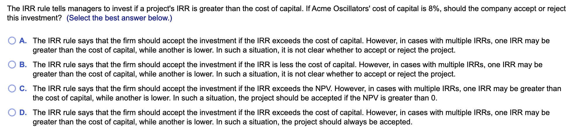 Flow $102 - 460 791 -602.5 171.7 a. Calculate the project's NPV