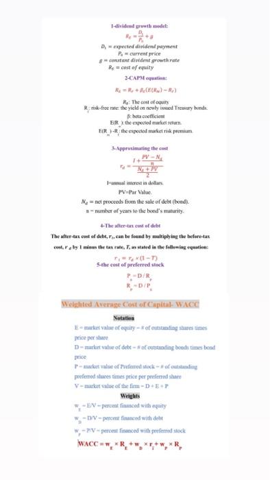  (Please, use these formulas that are in the image only. )