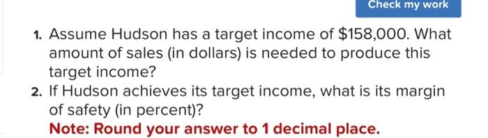  Can i get some help please show the math 1. Assume