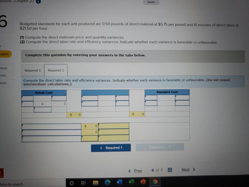 labor used Actual units produced 31,000 lbs. at $5.80 per lb. 10,