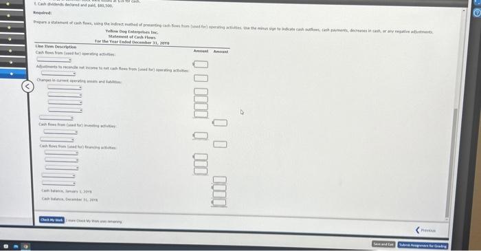 rnmnarative balance sheet of Yellow Dog Enterprises Inc. at December 31, 20Y8