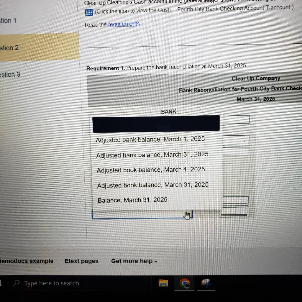 *** Natural Energy is a utility provider. Cash-Fourth City Bank Checking Account