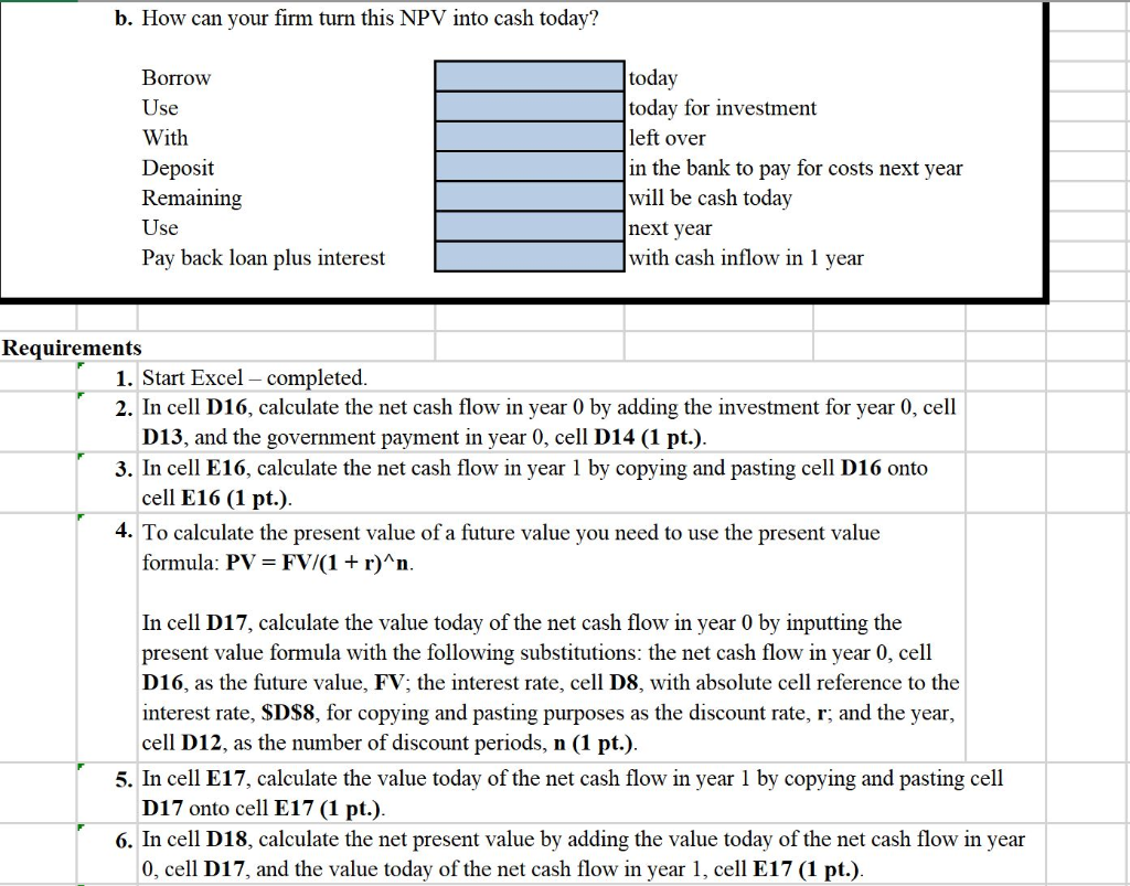 is a problem from excel. Problem 3-9 You run a construction firm.