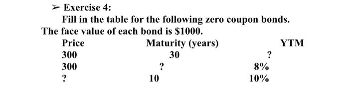 SOLVE THIS EXERCICE NUMBER 4 USING EXCEL AND SHOW ME THE TABLE