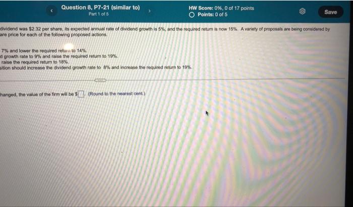 to) HW Part 1 of 5 o Management action and stock value