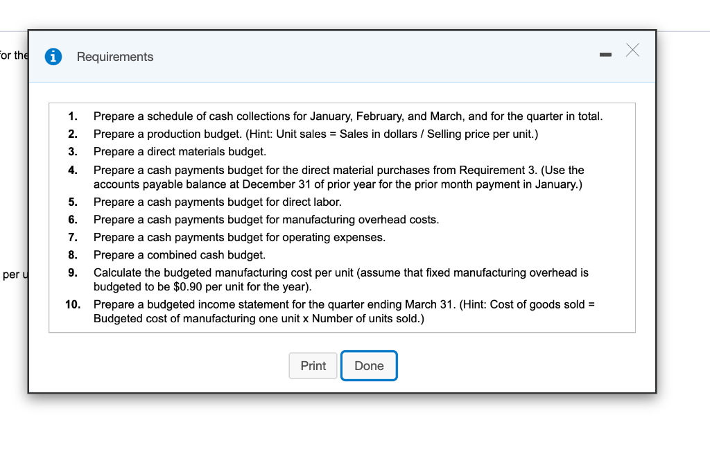 unit is projected to remain stable at $9 per unit throughout the