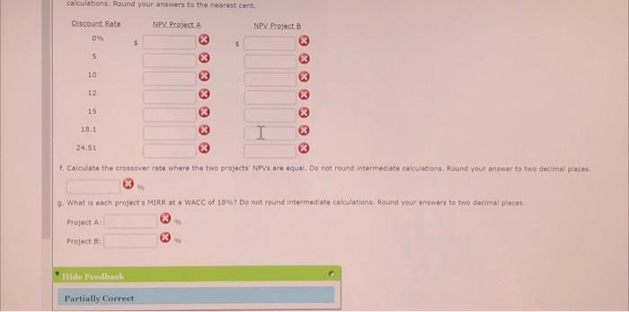 investments that cannot be repeated) with the following cash rows 0 3