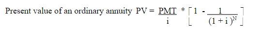 Using the proper formula, calculate the present value of the following. What