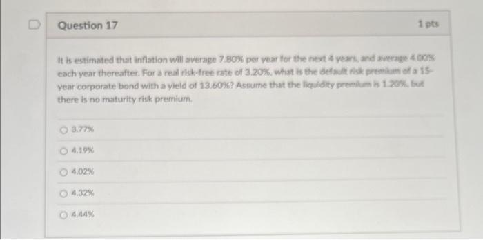  It is estimated that inflation will sverage 7.80% per year for