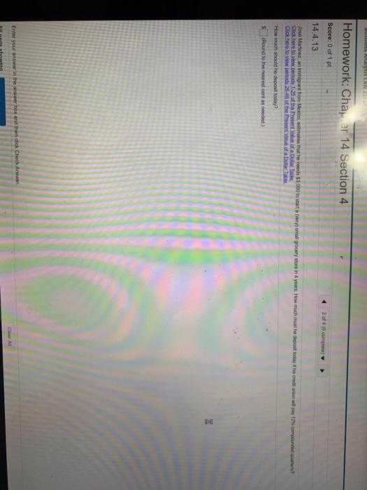  BULUSS Anys CAN Homework: Chapter 14 Section 4 Score: 0 of