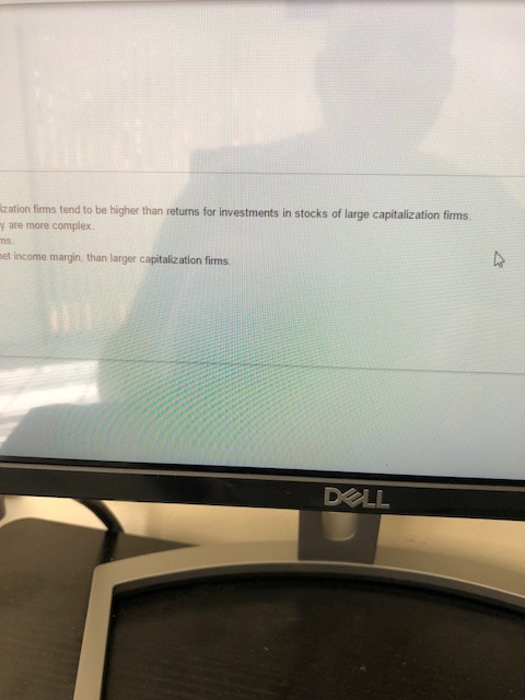 small-firm effect in finance refers to: oEmpirical evidence that returns for investments